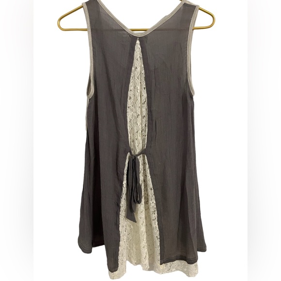 Altar’d state tank size small taupe and beige neutrals with lace side size small - Picture 4 of 5